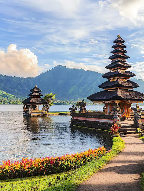 Travel view of Bali, Indonesia